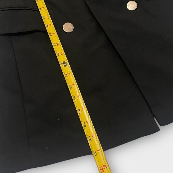 Box Double Breasted Women's Blazer Size M Gold Buttons Office Chic Versatile - Picture 4 of 11